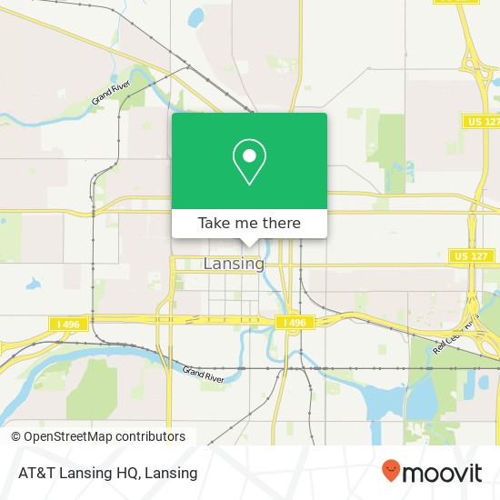 AT&T Lansing HQ map