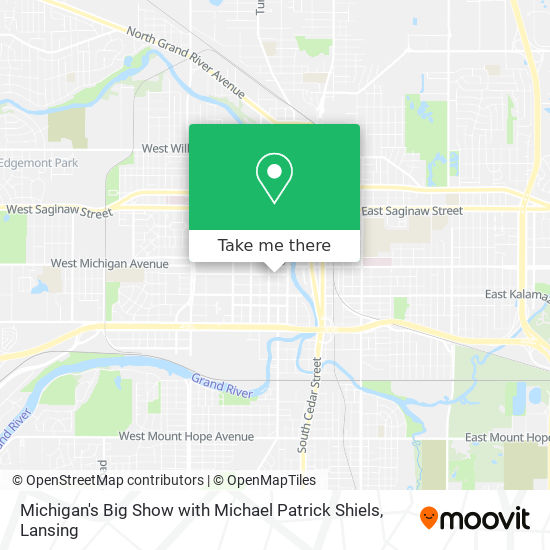 Mapa de Michigan's Big Show with Michael Patrick Shiels