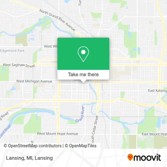 Lansing, MI map