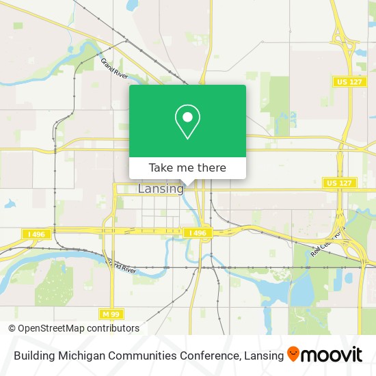 Mapa de Building Michigan Communities Conference