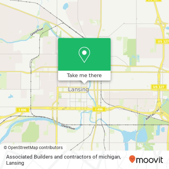 Associated Builders and contractors of michigan map