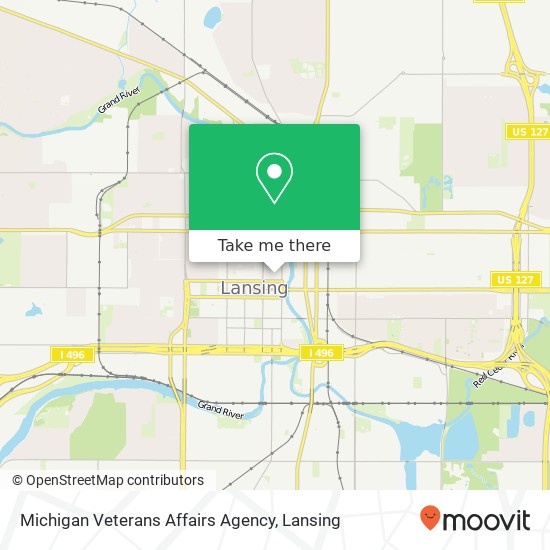 Michigan Veterans Affairs Agency map