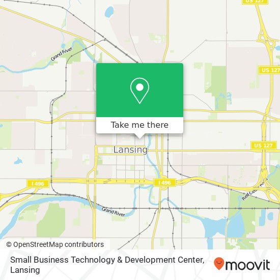 Small Business Technology & Development Center map