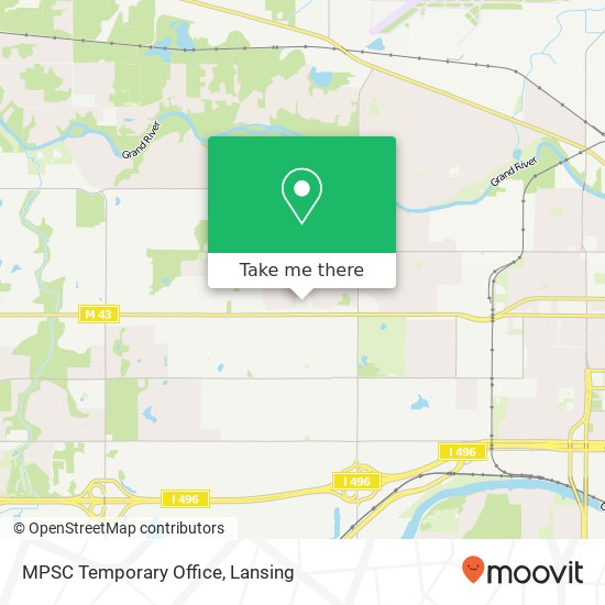 MPSC Temporary Office map