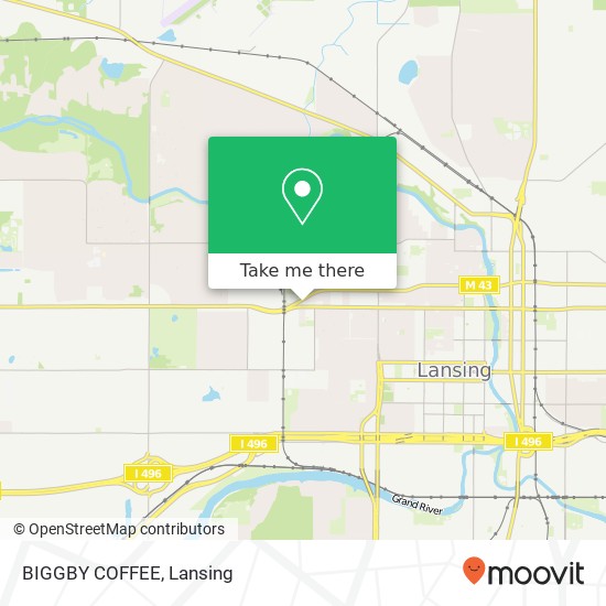 BIGGBY COFFEE map