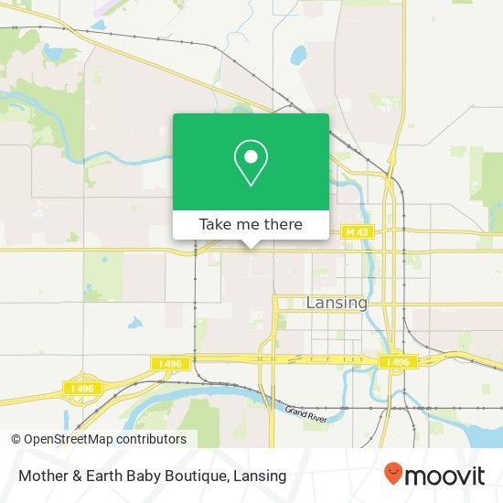 Mother & Earth Baby Boutique map