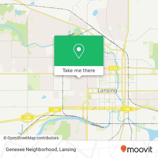 Genesee Neighborhood map