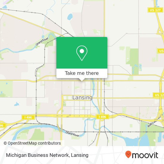 Mapa de Michigan Business Network