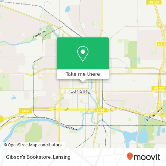 Gibson's Bookstore map