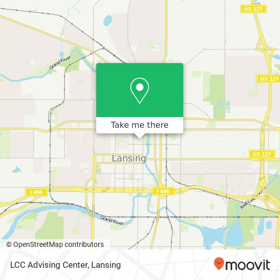 LCC Advising Center map