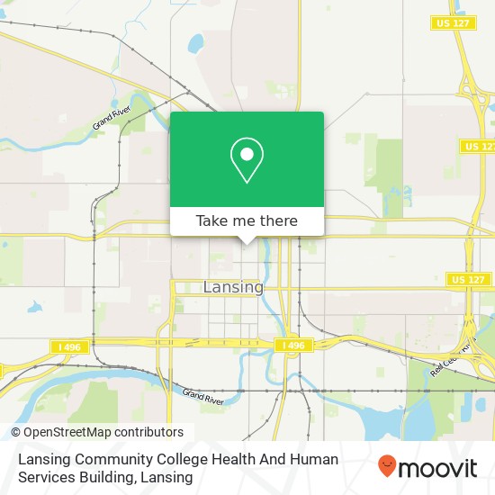 Lansing Community College Health And Human Services Building map