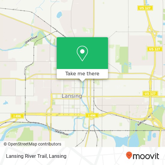 Lansing River Trail map