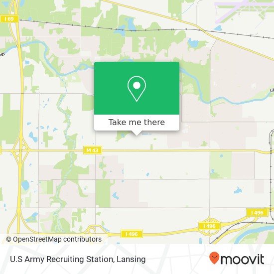 U.S Army Recruiting Station map
