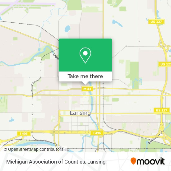 Michigan Association of Counties map