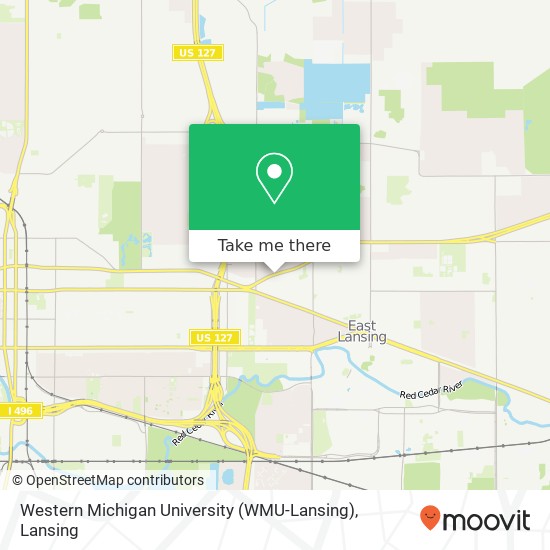 Western Michigan University (WMU-Lansing) map