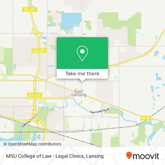 Mapa de MSU College of Law - Legal Clinics