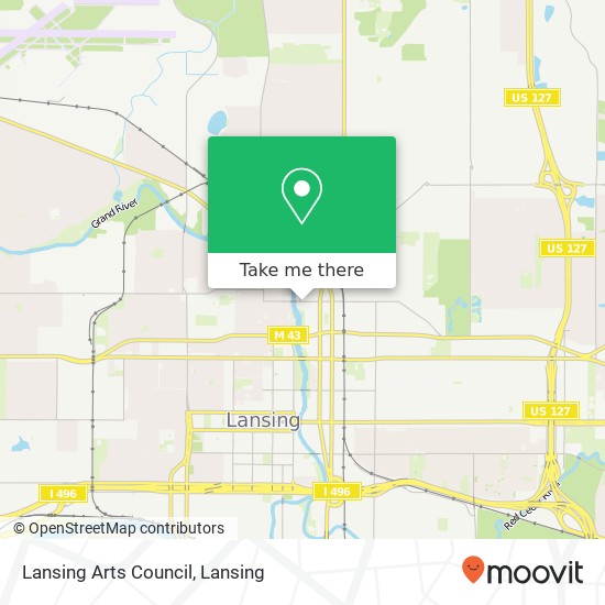 Lansing Arts Council map