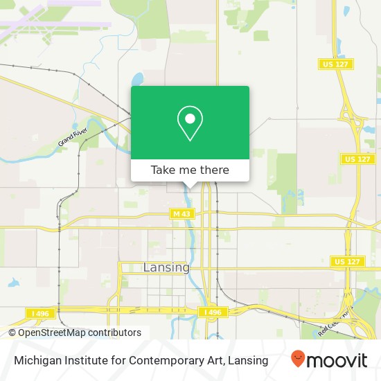 Mapa de Michigan Institute for Contemporary Art