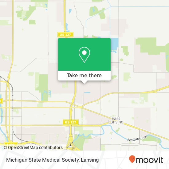 Mapa de Michigan State Medical Society