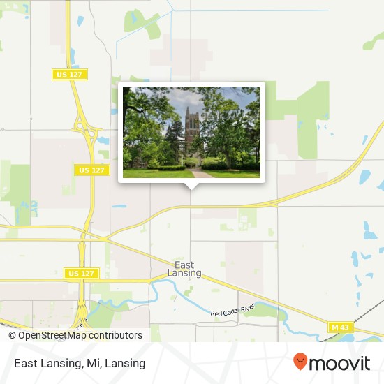 East Lansing, Mi map