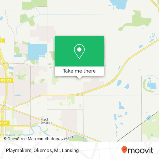Playmakers, Okemos, MI map