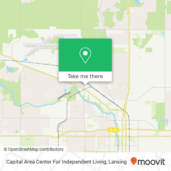Capital Area Center For Independent Living map