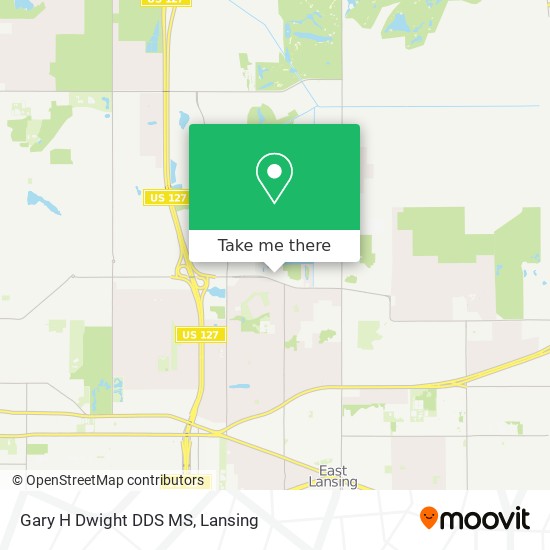 Gary H Dwight DDS MS map