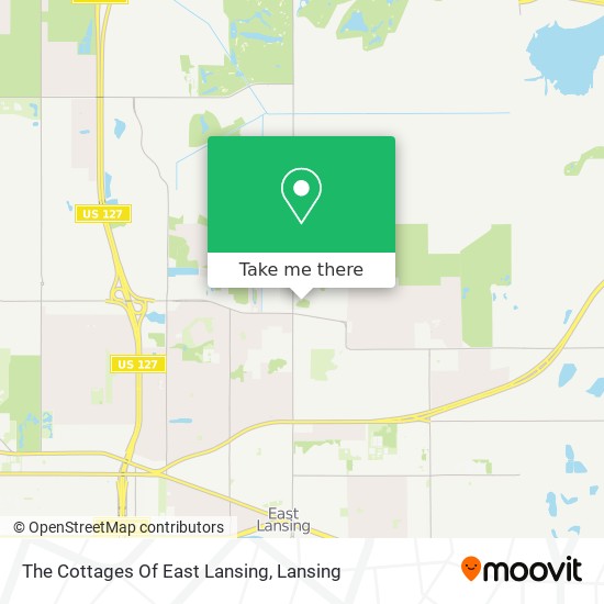 Mapa de The Cottages Of East Lansing