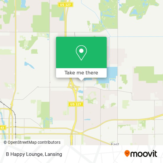 B Happy Lounge map