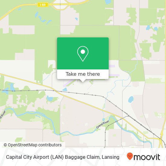 Capital City Airport (LAN) Baggage Claim map