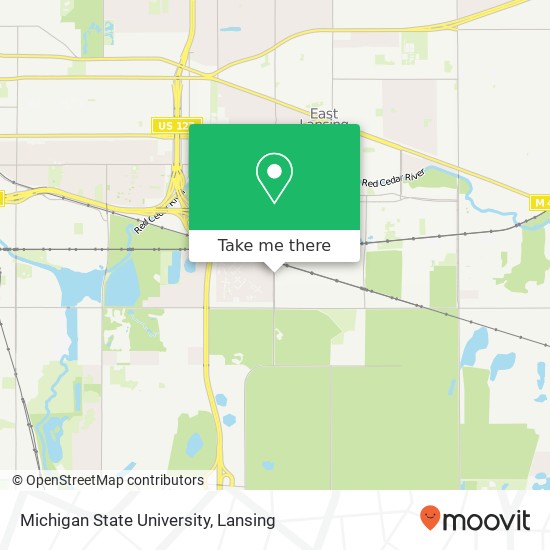 Mapa de Michigan State University