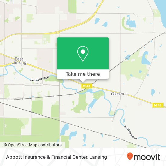 Mapa de Abbott Insurance & Financial Center