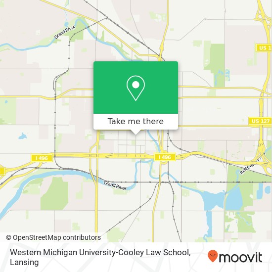 Mapa de Western Michigan University-Cooley Law School