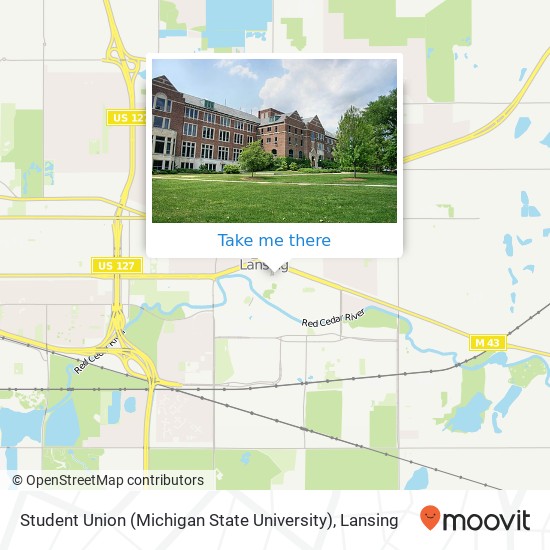 Mapa de Student Union (Michigan State University)