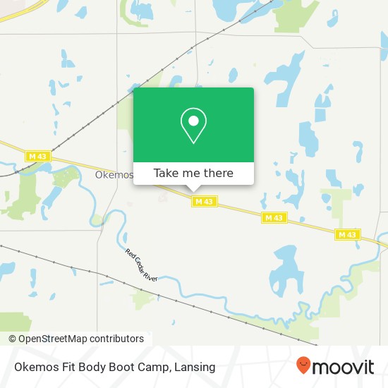 Mapa de Okemos Fit Body Boot Camp