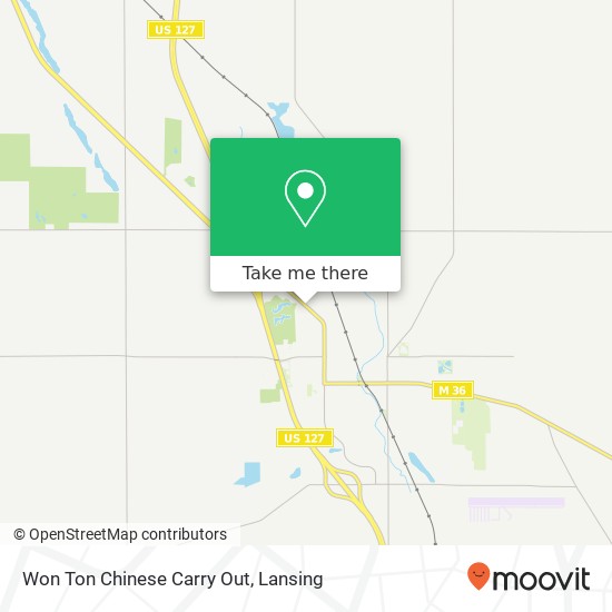 Won Ton Chinese Carry Out map