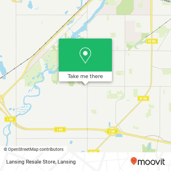 Mapa de Lansing Resale Store, 5058 S Waverly Rd Lansing, MI 48911