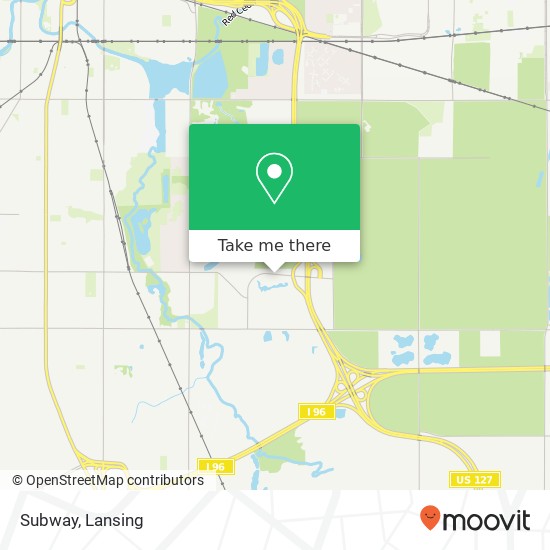 Mapa de Subway, 3000 Dunckel Rd Lansing, MI 48910