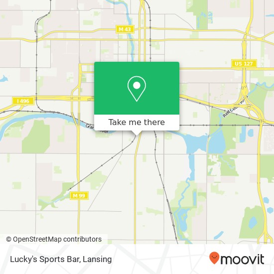 Lucky's Sports Bar, 400 Baker St Lansing, MI 48910 map