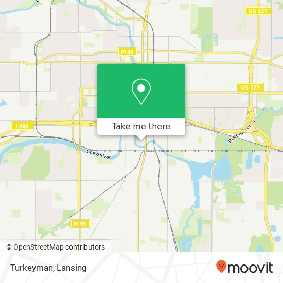 Mapa de Turkeyman, 1105 River St Lansing, MI 48912