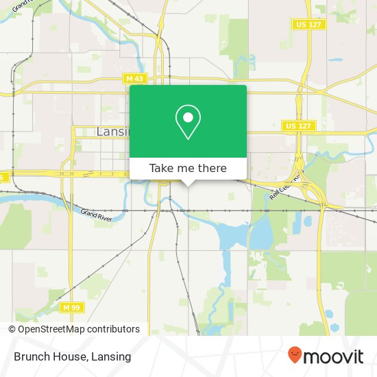 Mapa de Brunch House, 1040 S Pennsylvania Ave Lansing, MI 48912