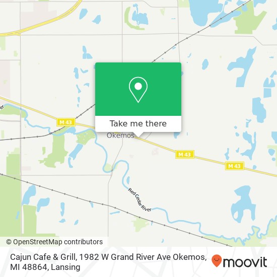 Cajun Cafe & Grill, 1982 W Grand River Ave Okemos, MI 48864 map