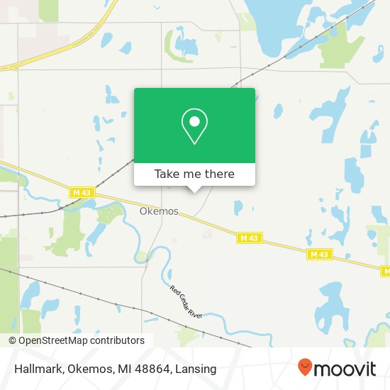 Mapa de Hallmark, Okemos, MI 48864