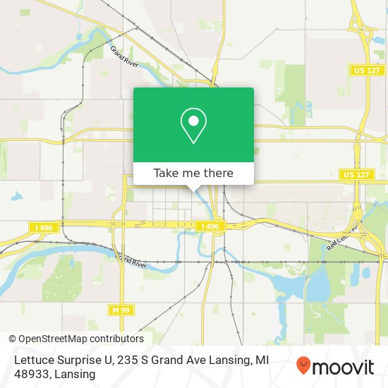 Lettuce Surprise U, 235 S Grand Ave Lansing, MI 48933 map