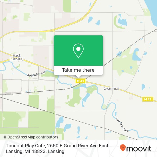 Timeout Play Cafe, 2650 E Grand River Ave East Lansing, MI 48823 map