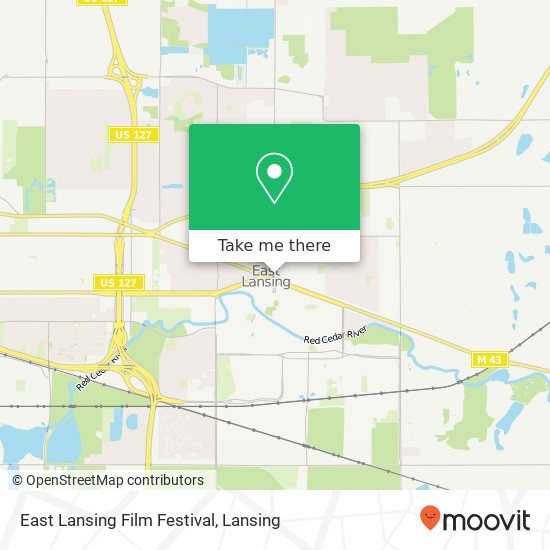 Mapa de East Lansing Film Festival