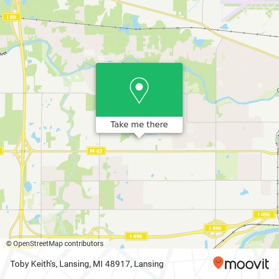 Toby Keith's, Lansing, MI 48917 map