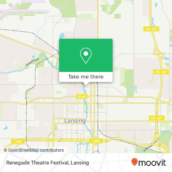 Mapa de Renegade Theatre Festival