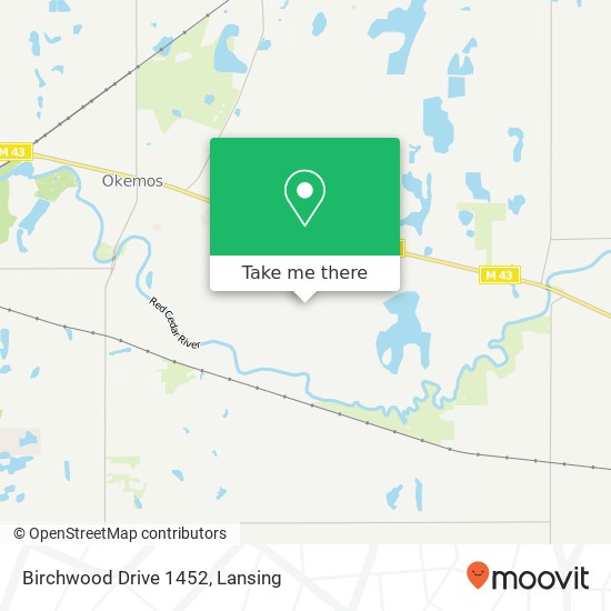 Birchwood Drive 1452 map