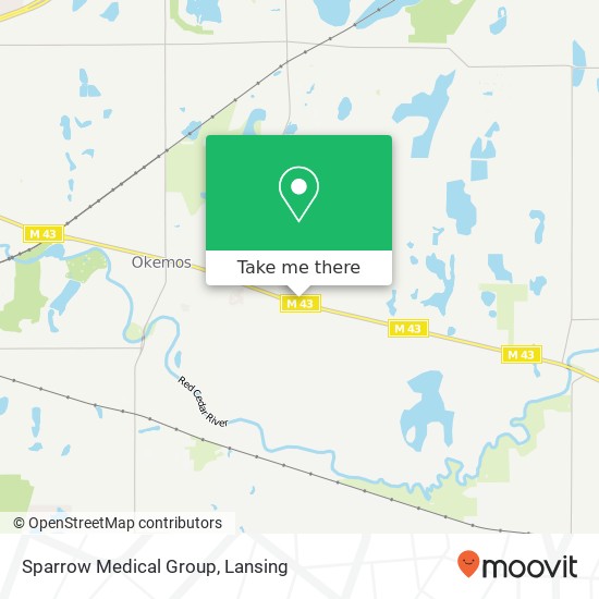 Sparrow Medical Group map